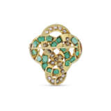 NO RESERVE | MID 19TH CENTURY EMERALD AND DIAMOND BROOCH - Foto 3