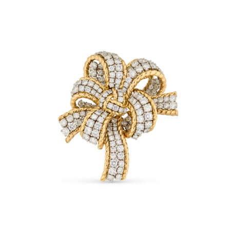 TIFFANY & CO. DIAMOND CLIP BROOCH - Foto 1