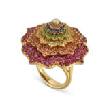 NO RESERVE | CASPITA MUTLI-GEM AND DIAMOND '7 CHAKRAS TOURBILLON' RING - photo 1