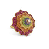 NO RESERVE | CASPITA MUTLI-GEM AND DIAMOND '7 CHAKRAS TOURBILLON' RING - photo 4