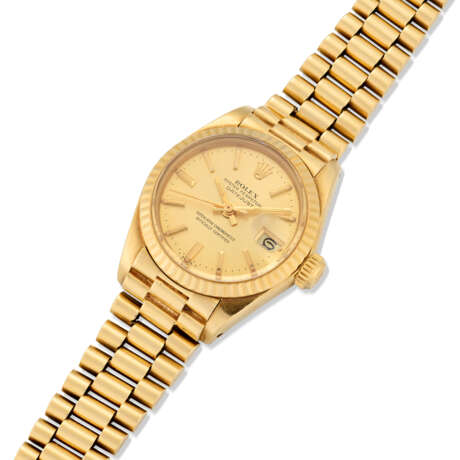 ROLEX OYSTER PERPETUAL DATEJUST LADY’S GOLD WRISTWATCH, REF. 6917 - фото 2