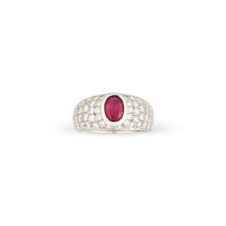 BULGARI RUBY AND DIAMOND RING - photo 2