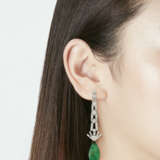 EMERALD AND DIAMOND EARRINGS - photo 3