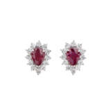 RUBY AND DIAMOND EARRINGS - photo 2