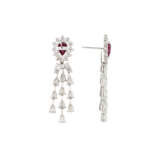 RUBY AND DIAMOND EARRINGS - photo 3