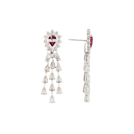 RUBY AND DIAMOND EARRINGS - photo 3