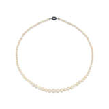 NATURAL PEARL, CULTURED PEARL AND DIAMOND NECKLACE - Foto 1