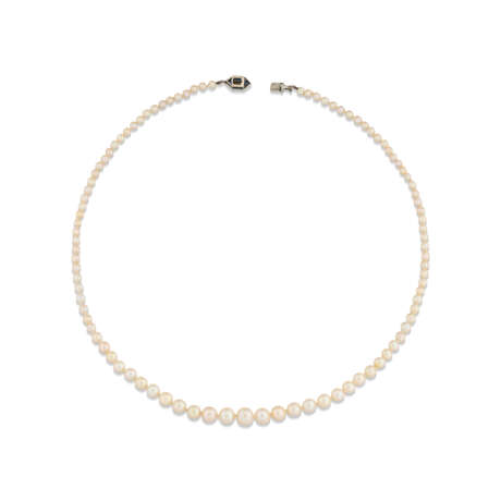 NATURAL PEARL, CULTURED PEARL AND DIAMOND NECKLACE - photo 4