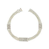 CARTIER EARLY 20TH CENTURY SEED PEARL AND DIAMOND CHOKER NECKLACE/BRACELETS - фото 3