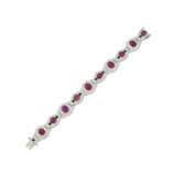 JANESICH ART DECO RUBY, ONYX AND DIAMOND BRACELET - photo 1