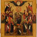 A LARGE ICON SHOWING THE 'PRAISE OF THE MOTHER OF GOD' - Foto 1