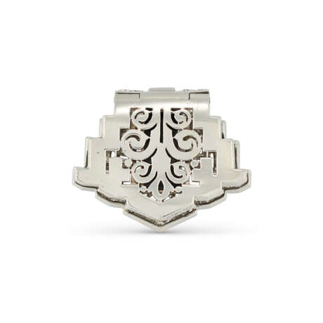 CARTIER ART DECO DIAMOND CLIP BROOCH - Foto 2