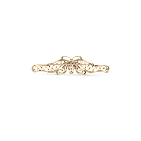 NO RESERVE | EARLY 20TH CENTURY DIAMOND BUTTERFLY BROOCH - Foto 2