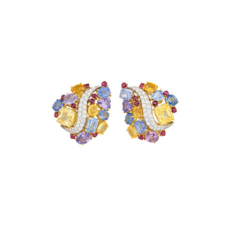 SABBADINI GEM-SET AND DIAMOND EARRINGS - фото 1