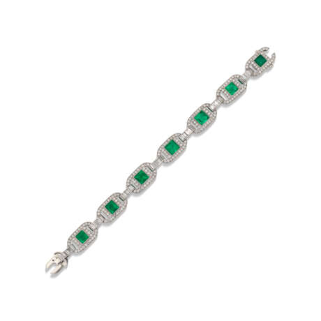 EMERALD AND DIAMOND BRACELET - Foto 1