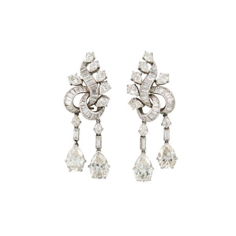 MID-20TH CENTURY DIAMOND TASSEL EARRINGS - Foto 1