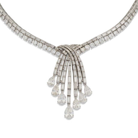 MID-20TH CENTURY DIAMOND CASCADE NECKLACE - photo 2