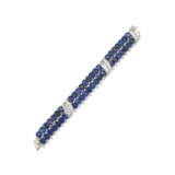 VAN CLEEF & ARPELS MID-20TH CENTURY SAPPHIRE AND DIAMOND BRACELET - photo 1