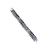 VAN CLEEF & ARPELS MID-20TH CENTURY SAPPHIRE AND DIAMOND BRACELET - photo 2