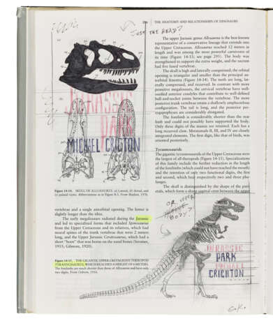 Jurassic Park: original dust-jacket artwork - фото 1