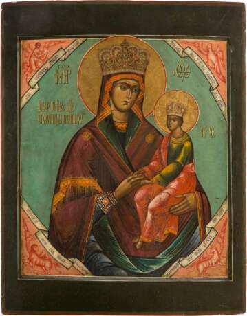 A LARGE ICON SHOWING THE MOTHER OF GOD 'SURETY OF SINNERS' - фото 1