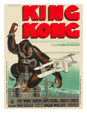 King Kong, 1933: original vintage film poster - photo 1