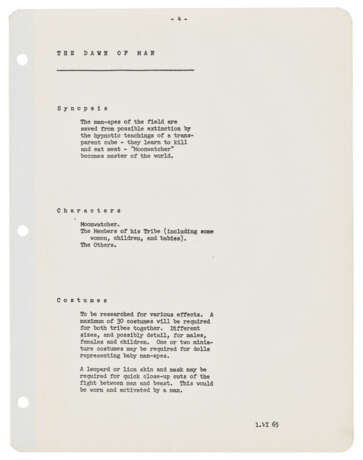 Production notes for 2001: A Space Odyssey - photo 2