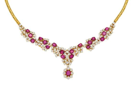 Rubin-Diamant-Collier - Foto 1