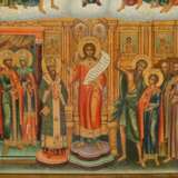 A MONUMENTAL ICON SHOWING THE POKROV MOTHER OF GOD (THE PROTECTING VEIL OF THE MOTHER OF GOD - фото 2