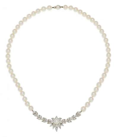 Zuchtperl-Diamant-Collier - Foto 2