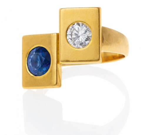 Saphir-Diamant-Ring - photo 1