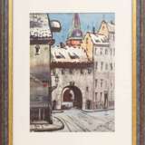 Swedish gate watercolor Mid-20th century - photo 1