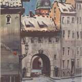 Swedish gate watercolor Mid-20th century - photo 2