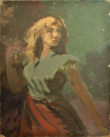 Painting Portrait of a Woman Mid-20th century - photo 1