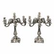 Paire de candelabres en argent. Verceil 1920. - Kauf mit einem Klick