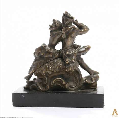 Sculpture Romantic couple Marmor Rococo 19th century - Foto 2