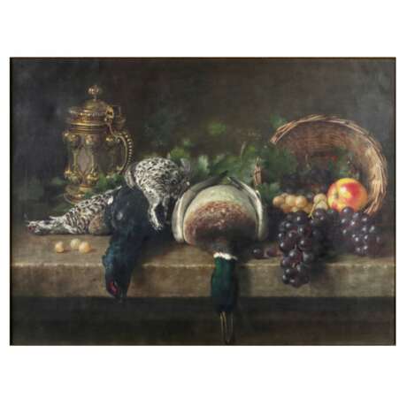 Girv A. A. Nature morte avec un jeu de chauve-souris. Holzplatte realism Early 20th century - Foto 2