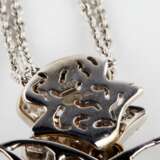 Gold pendant with diamonds on a chain. Diamonds 21th century - photo 5