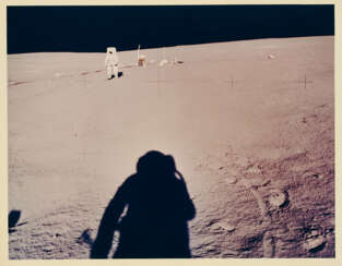 NASA. Apollo XI. Shadow of Neil Armstrong Photographing Buzz Aldrin, July 20, 1969