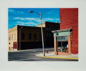 Wim Wenders. Streetcorner in Butte, Montana