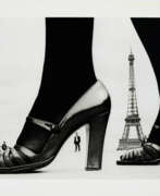 Pigment print. Frank Horvat. Shoe and Eiffel Tower A