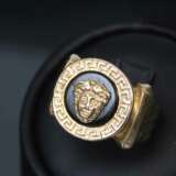 Bague en or pour femme avec m&eacute;duse en onyx Gorgone Or At the turn of 19th -20th century - photo 2