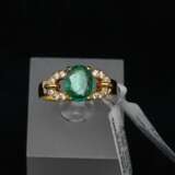 Gold jewelry set with emeralds Gold Other style 21th century - photo 2