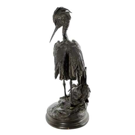 Figure en bronze d`un heron. JULES MOIGNIEZ (1835-1894). Bronce realism 19th century - photo 3