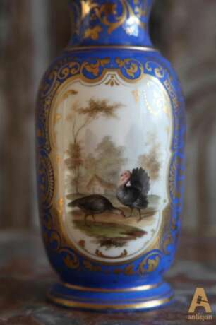 Sevres style Vase Hand Painted Late 19th century - photo 3