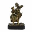 Bronze sculpture Romantic couple. - One click purchase