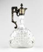 Argent 84. Carafe &agrave; liqueur russe, cristal en argent. Moscou 1907-1913 