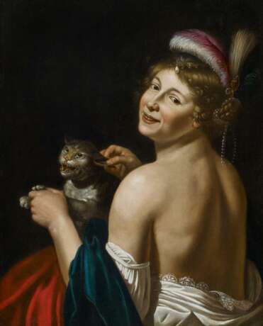 Junge Dame mit Katze - photo 2