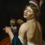 Junge Dame mit Katze - фото 2