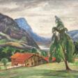 Haase-Jastrow, Kurt (1885 Jastrow-1958 Berlin) &amp;quot;Gehöft in den Bergen&amp;quot;, Öl/ Platte, sign. u.r., 49x68,5 cm, Rahmen (Er studierte an den Akademien Berlin u. Dresden. Seit 1913 stellte er in der Großen Be… - Auktionspreise